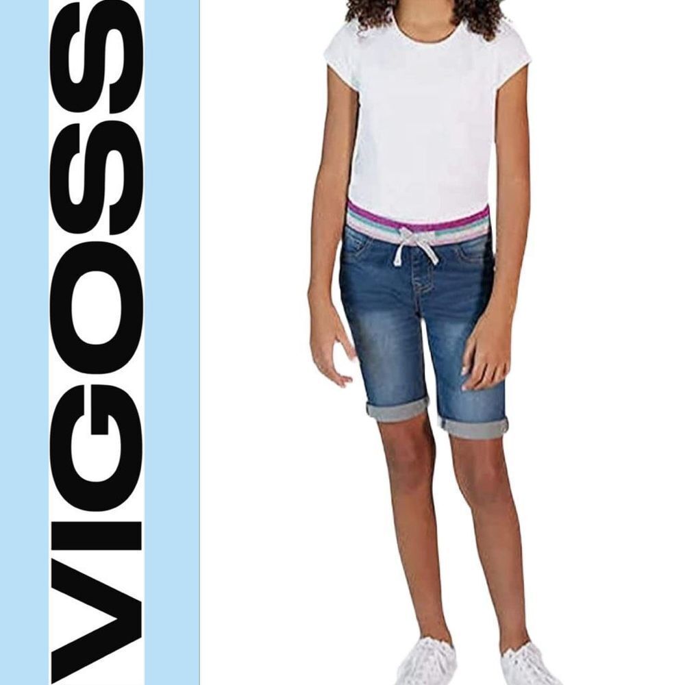 VIGOSS Girls The Thompson Bermuda Denim Shorts - Size 12